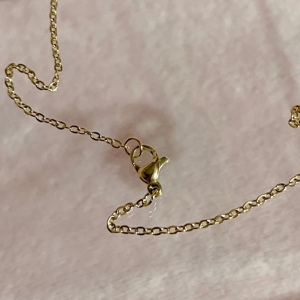 Hello Kitty “Love” Gold Stainless Steel Necklace - Picture 4 of 6